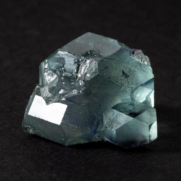 Rare AAA gemmy green fluorite with dark purple phantom cube - Picture 14 of 15